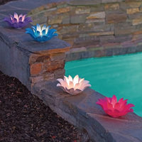 Floating Lotus Lights Set Of 4 thumbnail